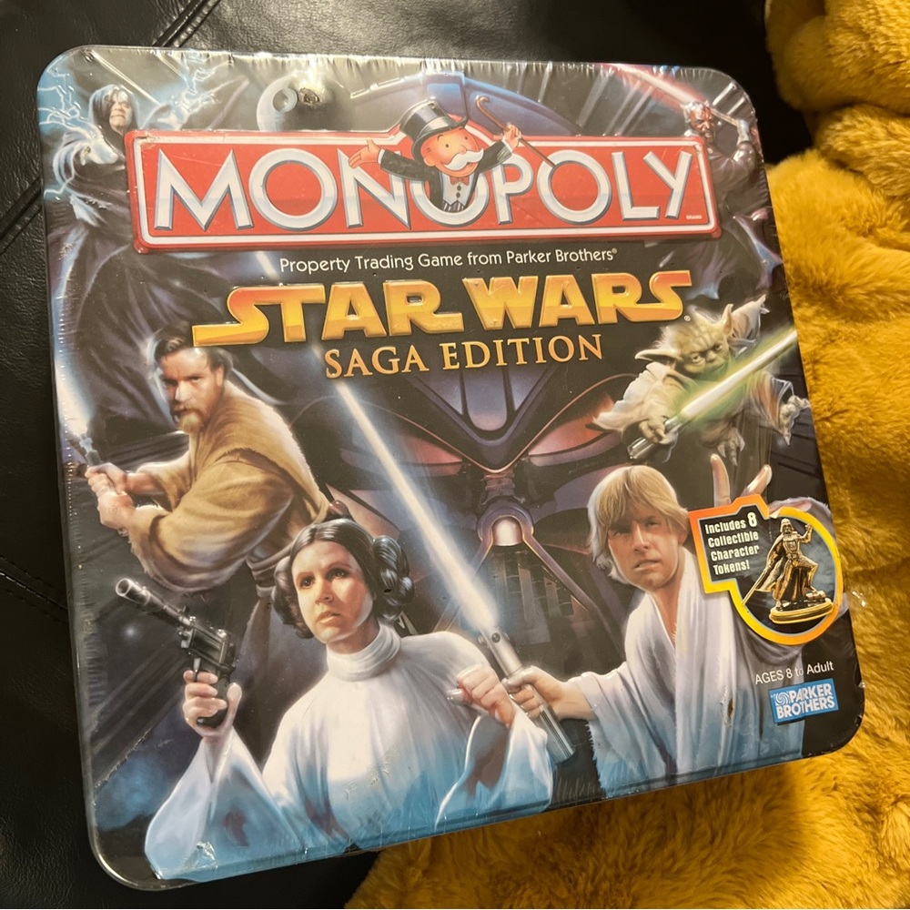 NEW Monopoly Star Wars Saga Tin Edition Game sealed as is